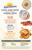 Early/Senior Menu